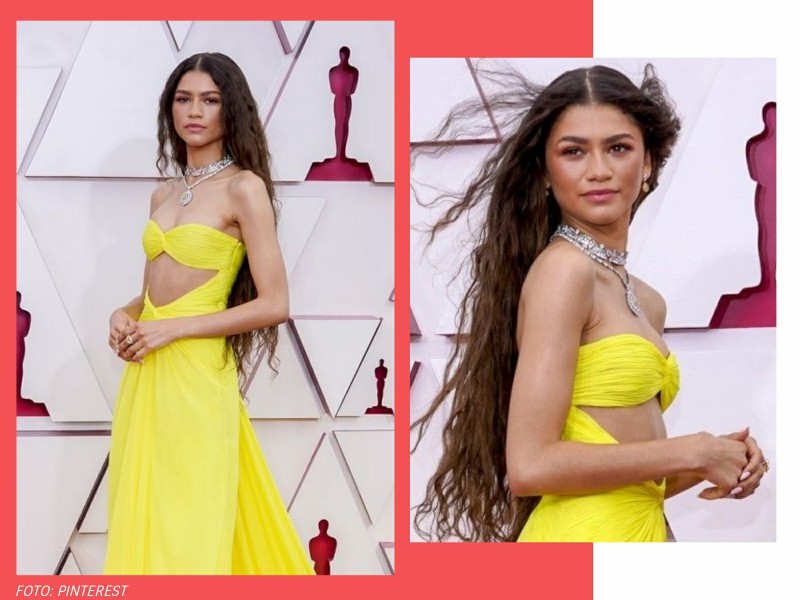 Looks do Oscar 2021: os que mais bombaram no red carpet! - Zendaya um vestido amarelo